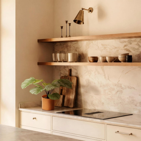 Plantă artificială frunză de măr 45cm 10 frunze realiste lucrată manual în ghiveci de lut – 45cm [6]