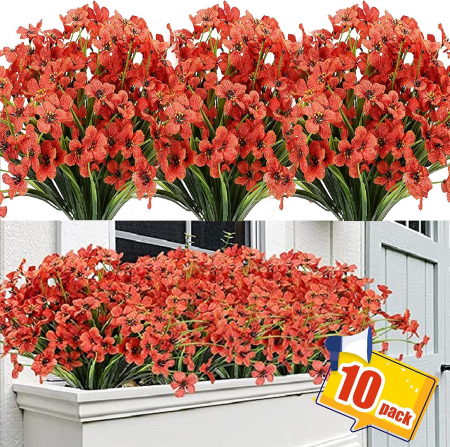 Plante artificiale - Flori ornamentale artificiale ROSII set 10 buc