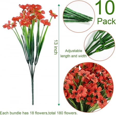 Flori ornamentale artificiale ROSII set 10 buc [1]
