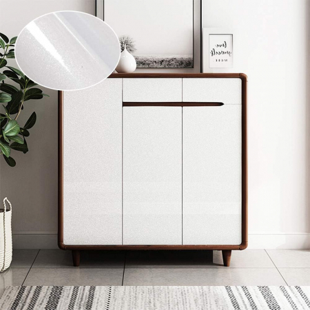 Folie autoadeziva, alba, culoare Glittery White, 40x300 cm [3]
