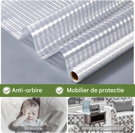 Folie autoadeziva blurata pentru confidentialitate ferestre , blocant UV 44.5x300 cm [6]