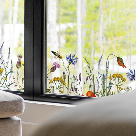 FOLII FERESTRE - Folie autoadeziva blurata pentru confidentialitate ferestre , blocant UV 40x120 cm