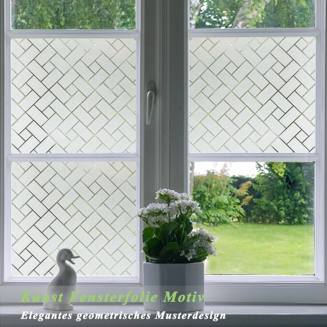 Folie autoadeziva blurata pentru confidentialitate ferestre , blocant UV 30x200 cm [3]