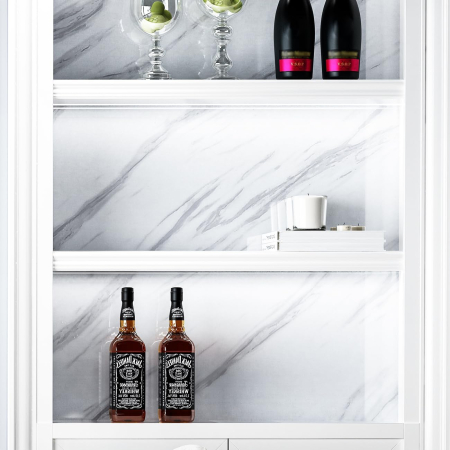 Folie autoadeziva, imitație de marmura, culoare alb cu urme, 900cmx5M [3]