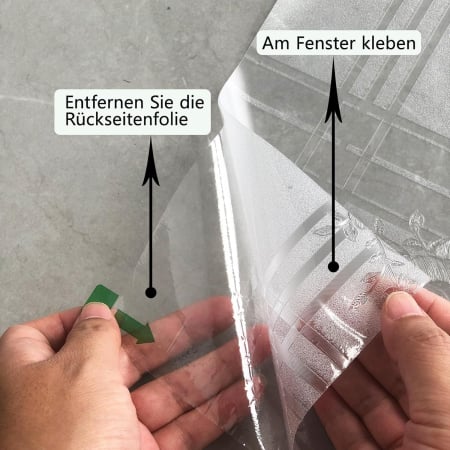 Folie autoadeziva blurata pentru confidentialitate ferestre , blocant UV 90x400 cm [1]