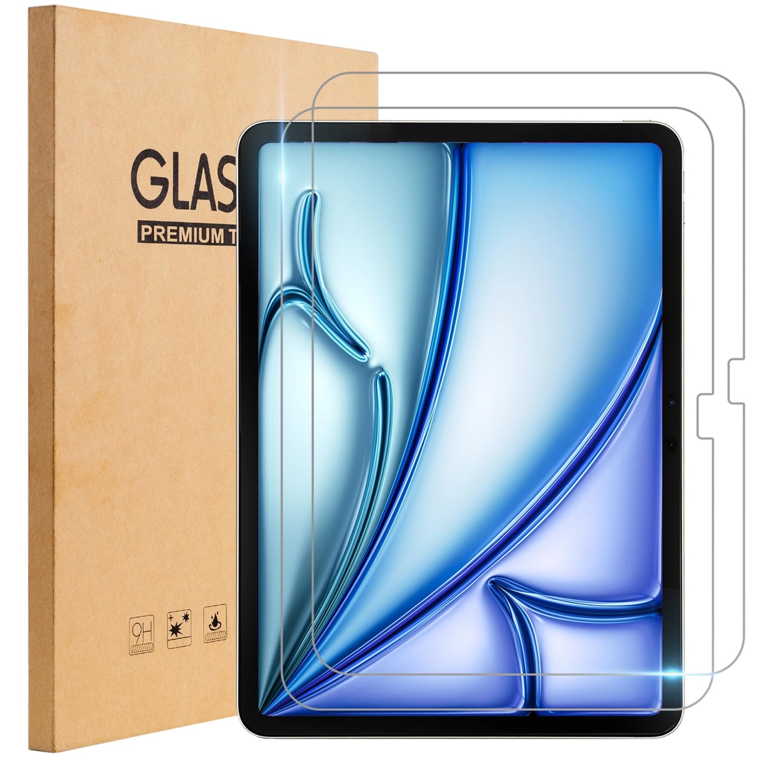 ACCESORII TELEFOANE - Folie de ecran compatibil cu iPad Air 11 inch M2 (2024), Pachet de 2 buc, sticla duritate 9H
