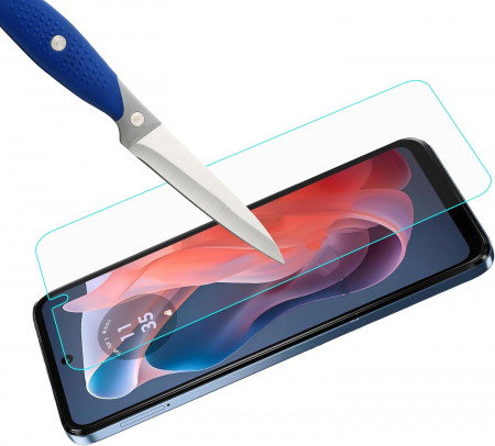 Folie de ecran compatibil cu Motorola Moto G Play 2024 Pachet de 3 buc, duritate 9H, HD transparenta [3]