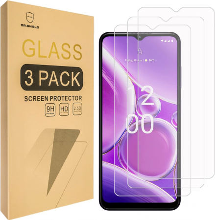 folii ecran telefoane - Folie de ecran compatibil cu Nokia G310 Nokia G42 Pachet de 3 buc duritate 9H, HD transparent