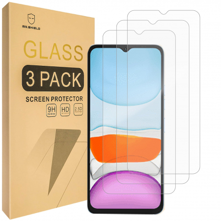 folii ecran telefoane - Folie de ecran compatibil cu UMIDIGI G2 UMIDIGI C2 Pachet de 3 buc duritate 9H, HD transparent