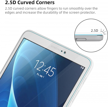 Folii de ecran compatibil cu Galaxy Tab A7 Lite 8.7 inch 2021, SM-T220/T225, duritate 9H, transparent set de 2 [1]