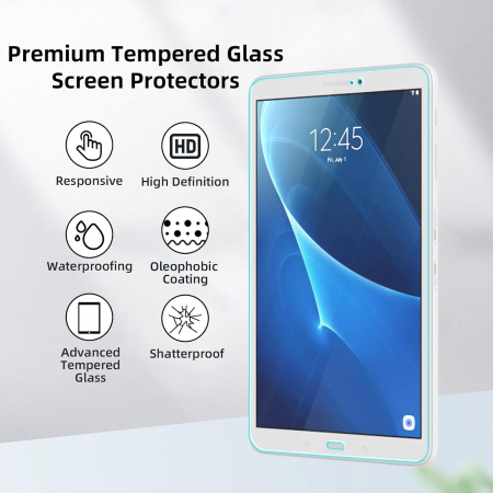 Folii de ecran compatibil cu Galaxy Tab A7 Lite 8.7 inch 2021, SM-T220/T225, duritate 9H, transparent set de 2 [4]
