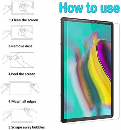 Folii de ecran compatibil cu Galaxy Tab A7 Lite 8.7 inch 2021, SM-T220/T225, duritate 9H, transparent set de 2 [6]