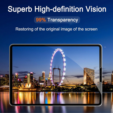 Folii de ecran compatibil cu iPad Pro 12.9, doar cu 2022 2021 2020", duritate 9H, transparent set de 3 [6]