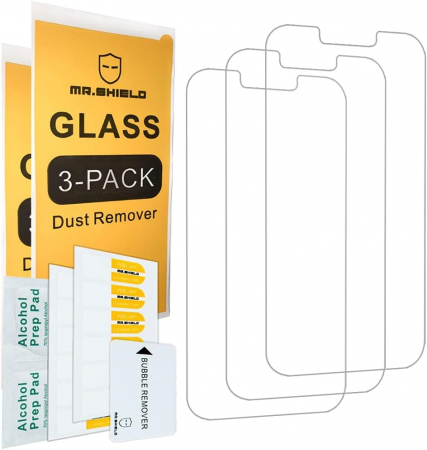 Folii de ecran compatibil cu iPhone 14 iPhone 13 iPhone 13 Pro 6,1" duritate 9H,  transparent set de 3 [1]