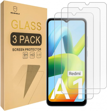 folie ecran - Folii de ecran compatibil cu Xiaomi (Redmi A1), duritate 9H, transparent set de 3
