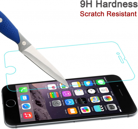 Folii de ecran compatibil cu iPhone 6 / iPhone 6S / iPhone 7 / iPhone 8 , duritate 9H, transparent set de 3 [4]