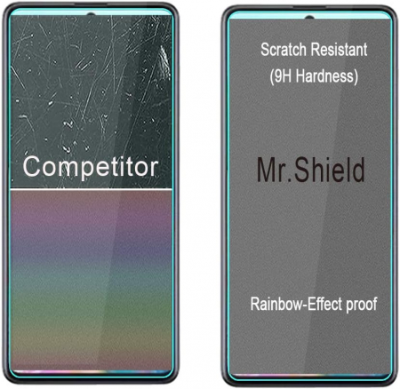 Folii de ecran compatibil cu Samsung Galaxy A72 / Galaxy A72 (5G), duritate 9H, transparent set de 3 [5]