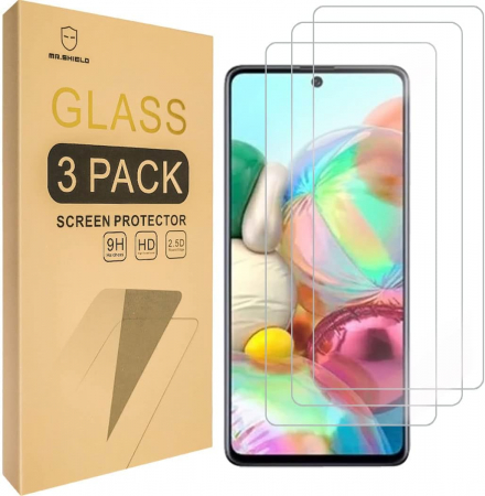 folie ecran - Folii de ecran compatibil cu Samsung Galaxy A72 / Galaxy A72 (5G), duritate 9H, transparent set de 3