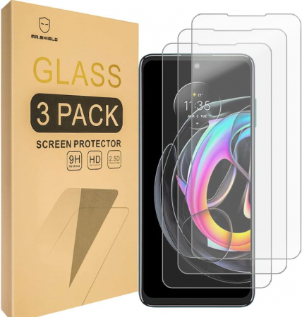 folie ecran - Folii de ecran compatibil cu Motorola Edge 20 Fusion/MOTO Edge 20 Fusion, duritate 9H, transparent set de 3