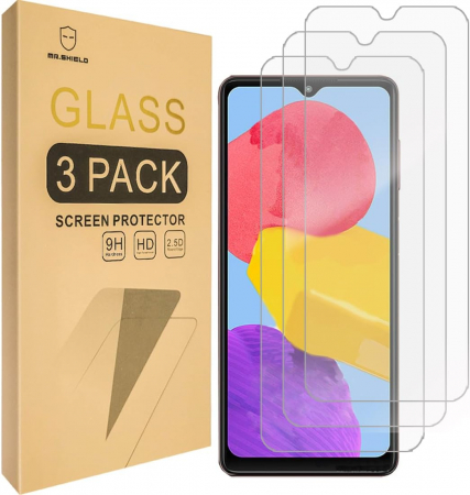 folii ecran telefoane - Folii de ecran compatibil cu Samsung Galaxy M13 5G, duritate 9H, transparent set de 3