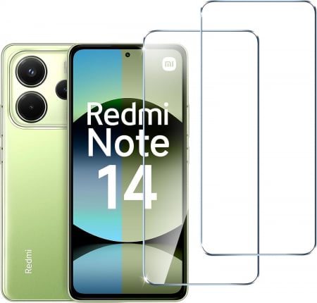 ACCESORII TELEFOANE - Folii de ecran compatibila cu Xiaomi Redmi Note 14 4G (nu pentru Xiaomi Redmi Note 14 5G) set de 2 bucati