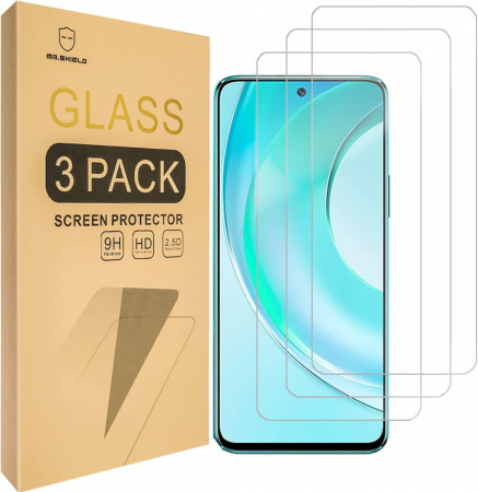 folii ecran telefoane - Folii de ecran compatibil cu Wiko T50, duritate 9H, transparent set de 3
