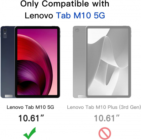 Folii de ecran pentru Lenovo Tab M10 5G 10,61 inchi, model 2023, duritate 9H, HD Clear, set de 2 bucati [1]