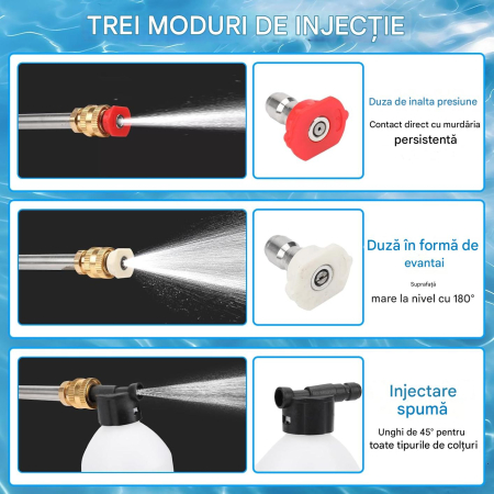 Aparat de spalat de inalta presiune 30Bari, 150W, cu furtun si duze, fara acumulator [4]