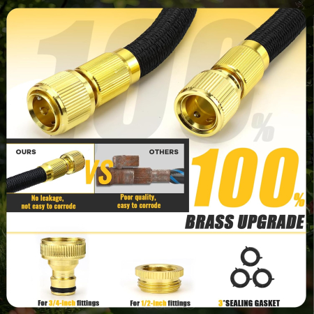 Furtun de grădină 30 M, flexibil, cu adaptoare si pistol pulverizare 10 moduri [2]