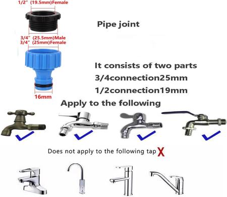 Furtun de grădină 15 M, ramforsat cu fitinguri pentru duză de pulverizare [2]