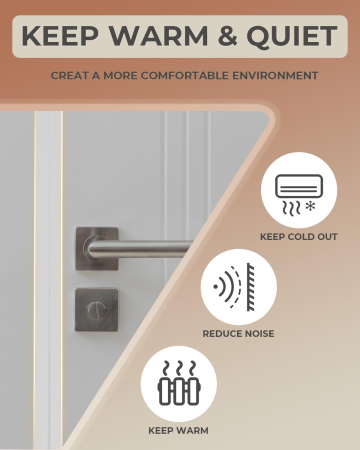 Garnitura siliconica autoadeziva pentru etansare gol usa-podea, transparenta 1 M [3]