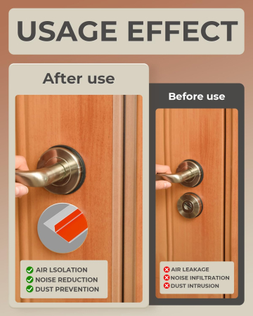 Garnitura siliconica autoadeziva pentru etansare gol usa-podea, transparenta 1 M [1]