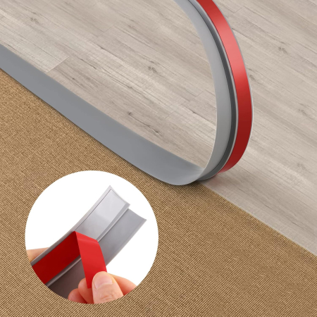 Accesorii usi - Banda tranzitie intre gresie, parchet, covor, diferenta nivel 5 mm, 35mmx5 m