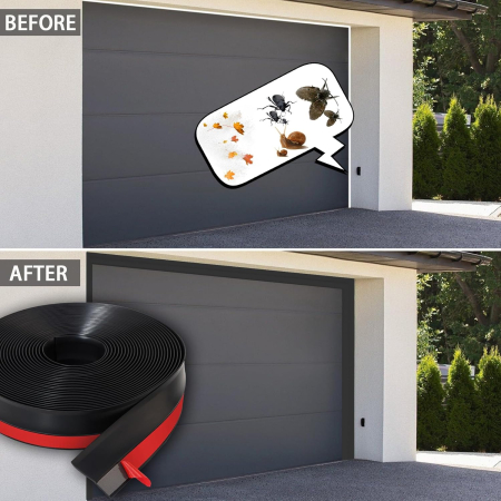 Garnitura siliconica autoadeziva pentru etansare goluri dintre usi si constructii, rola 10 ML [3]