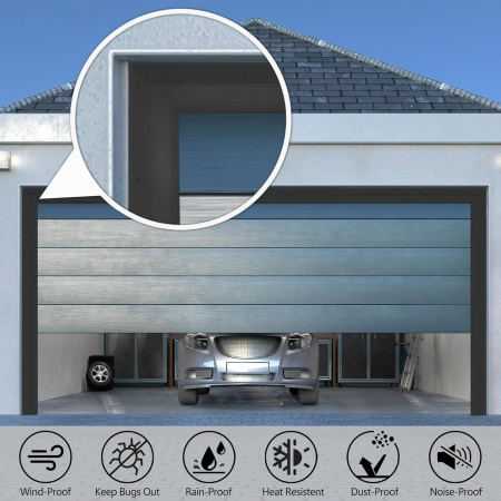 Garnitura siliconica autoadeziva pentru etansare goluri dintre usi si constructii, rola 10 ML [2]