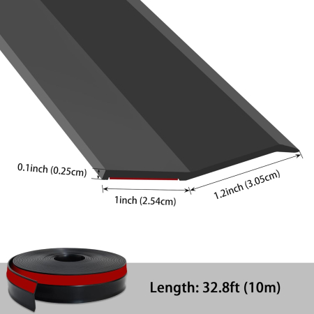 Garnitura siliconica autoadeziva pentru etansare goluri dintre usi si constructii, rola 10 ML [1]