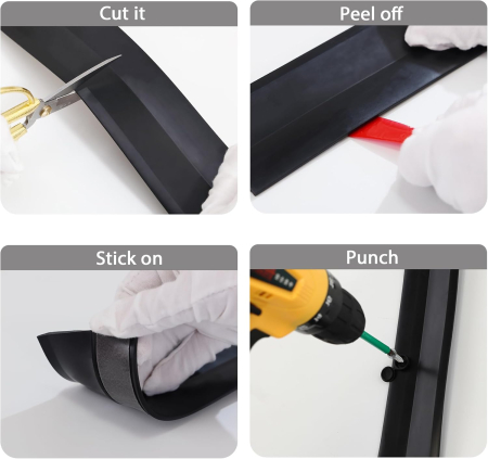 Garnitura siliconica autoadeziva pentru etansare goluri dintre usi si constructii, rola 10 ML [6]