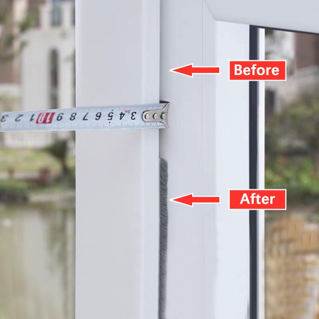 Benzi de etanșare pentru feronerie și uși, izolație – Gri 10m cm [5]