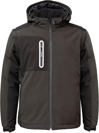 Geci si veste barbati - Geaca neagra de iarna pentru barbati, impermeabila, 2XL