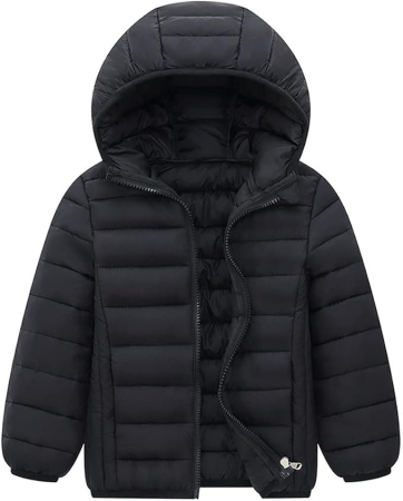 Geci si veste copii - Geaca de iarna captusita pentru copii, neagra 110