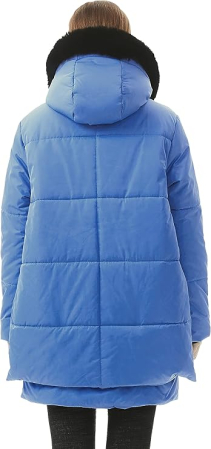 Geaca de iarna impermeabila imblanita pentru femei, albastru deschis XL [2]