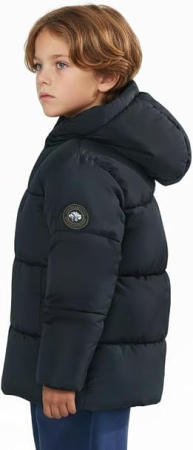 Geaca albastra de iarna pentru baieti, cu gluga, captusita, 5 ani, 110 cm [4]