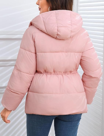 Geaca roz de iarna/toamna pentru femei, 2XL [1]