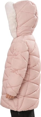 Geaca roz de iarna pentru fete, cu gluga, captusita, 6 ani, 116 cm [4]