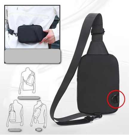 Geantuta de umar pentru lucrurile personale mici 21x16x6 cm, impermeabila [5]