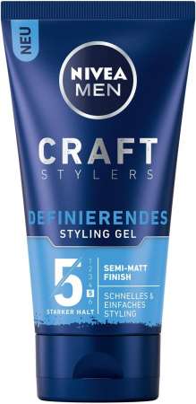 Ceara de par si gel - Gel de par NIVEA MEN Craft Stylers Defining cu efect mat pentru fixare puternica, 150 ml