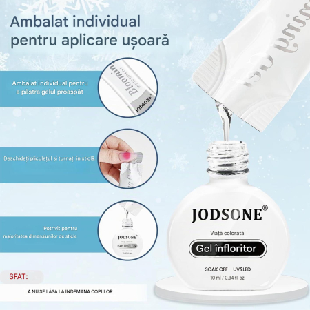 Set 6 rezerve Bloom Gel, 10 ml/bucată, pentru reumplere, utilizare practică și economică [1]