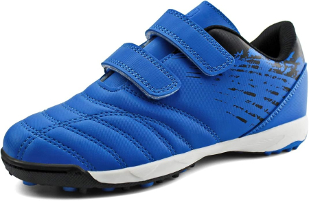 PANTOFI SPORT - Adidasi de fotbal pentru copii, cu crampoane mici de sintetic, cu albastru marimea 31