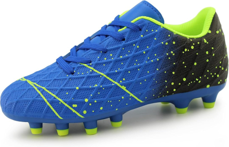 PANTOFI SPORT - Ghete de fotbal pentru copii, cu crampoane, cu albastru marimea 33