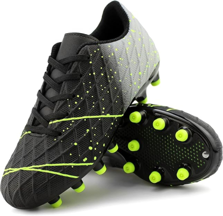 Ghete de fotbal pentru copii, cu crampoane, cu negru marimea 35 [2]